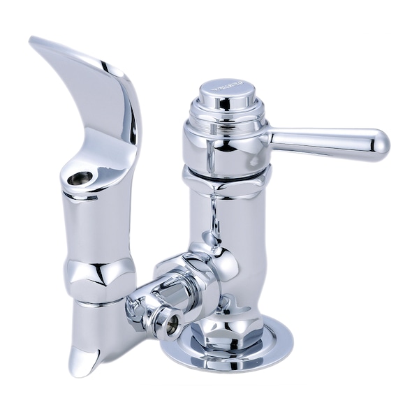 Drinking Faucet, NPSM, Single Hole, Polished Chrome, Weight: 3.23